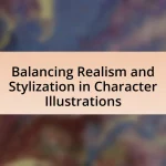 Balancing Realism and Stylization in Character Illustrations