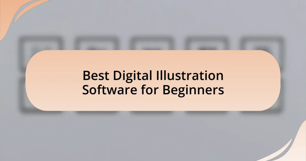 Best Digital Illustration Software for Beginners