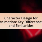 Character Design for Animation: Key Differences and Similarities