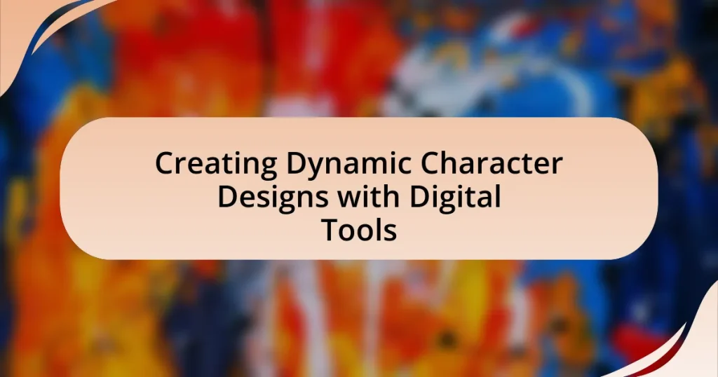 Creating Dynamic Character Designs with Digital Tools