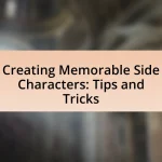 Creating Memorable Side Characters: Tips and Tricks