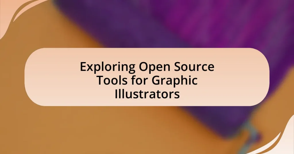 Exploring Open Source Tools for Graphic Illustrators