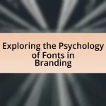 Exploring the Psychology of Fonts in Branding