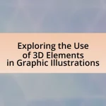 Exploring the Use of 3D Elements in Graphic Illustrations
