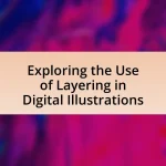 Exploring the Use of Layering in Digital Illustrations