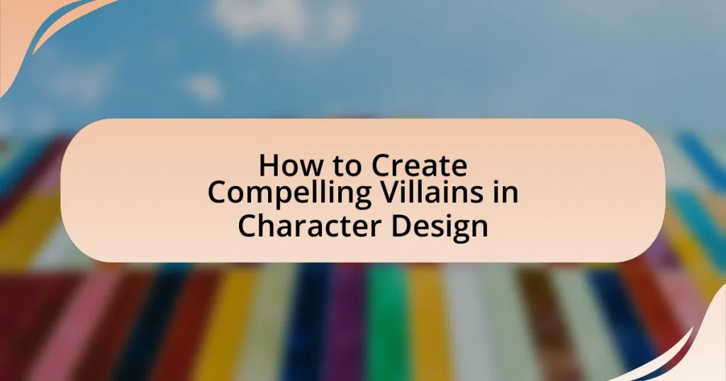 How to Create Compelling Villains in Character Design