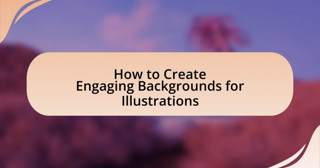 How to Create Engaging Backgrounds for Illustrations