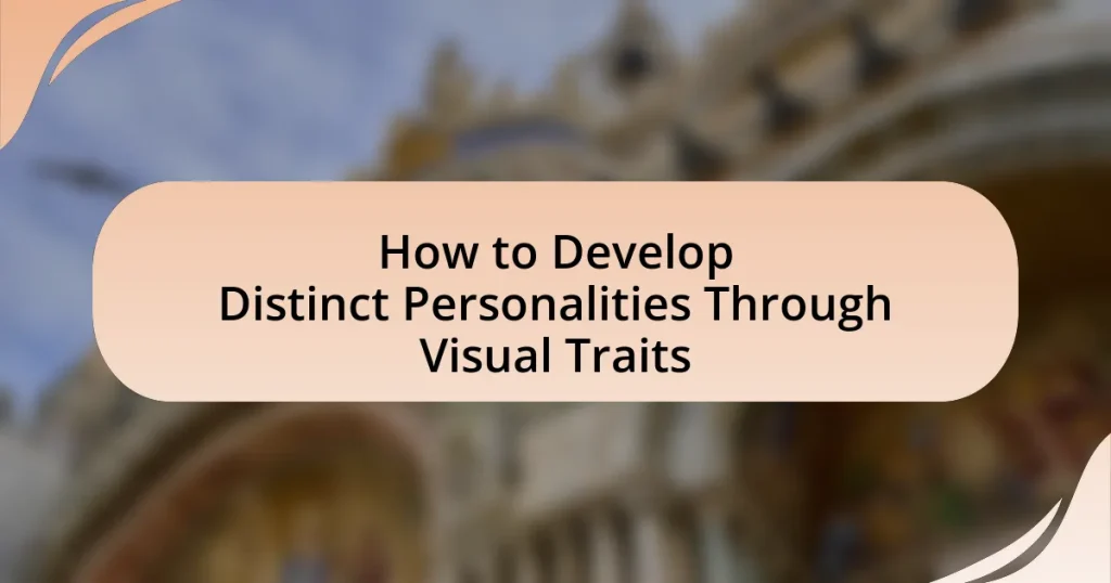 How to Develop Distinct Personalities Through Visual Traits