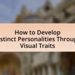 How to Develop Distinct Personalities Through Visual Traits