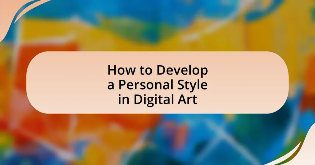 How to Develop a Personal Style in Digital Art