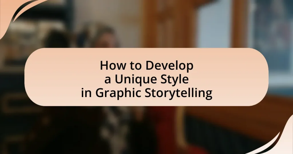 How to Develop a Unique Style in Graphic Storytelling