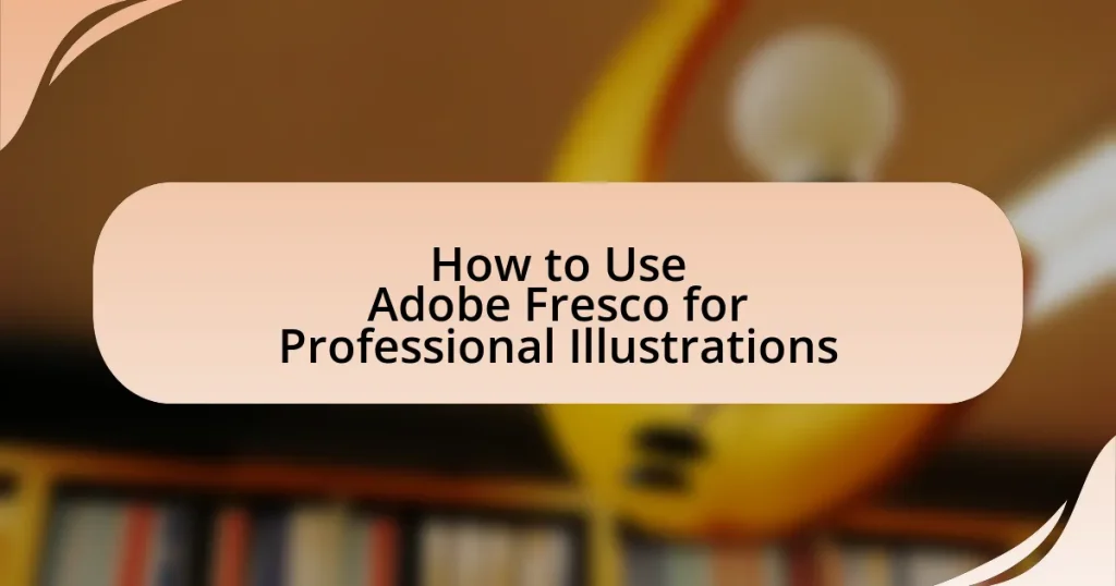 How to Use Adobe Fresco for Professional Illustrations