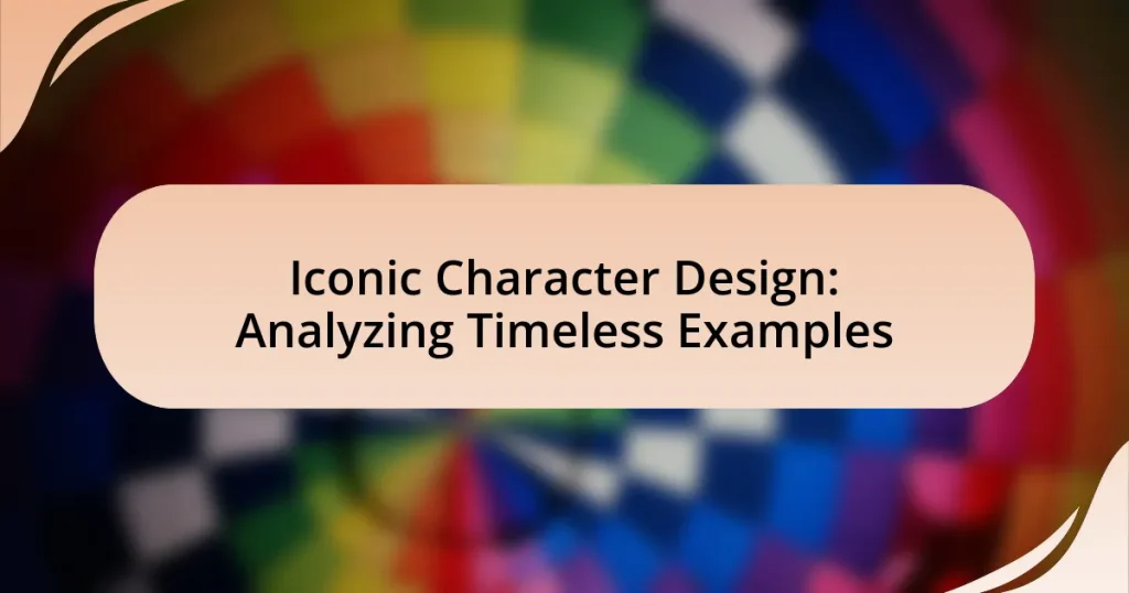 Iconic Character Design: Analyzing Timeless Examples