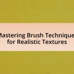Mastering Brush Techniques for Realistic Textures