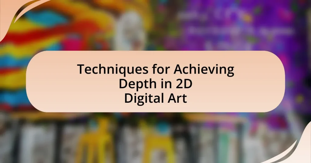 Techniques for Achieving Depth in 2D Digital Art