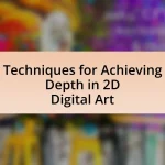 Techniques for Achieving Depth in 2D Digital Art