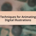 Techniques for Animating Digital Illustrations