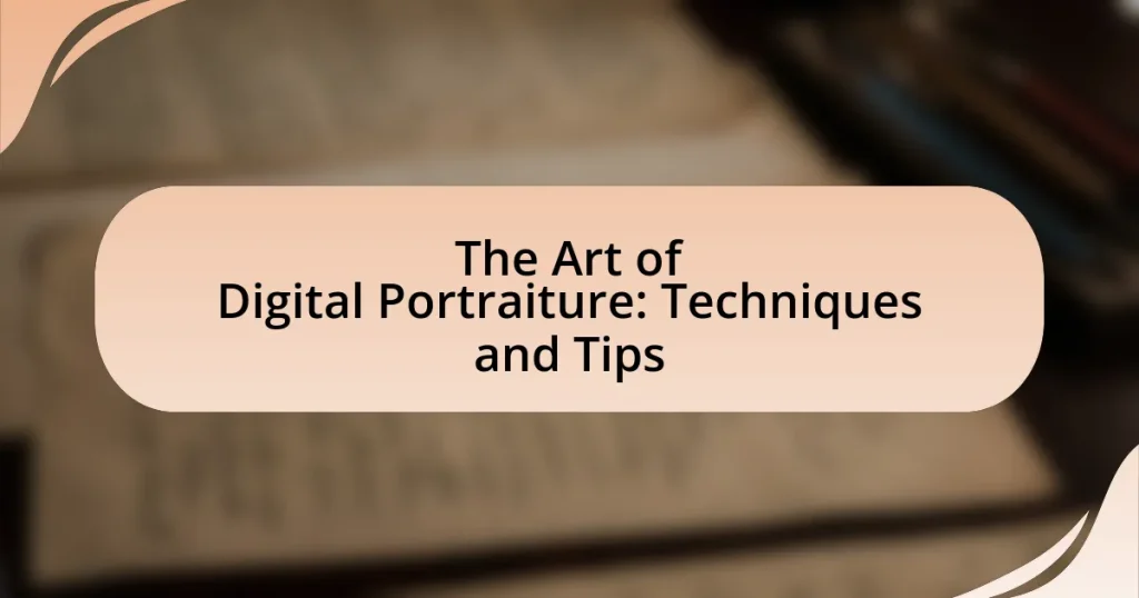 The Art of Digital Portraiture: Techniques and Tips