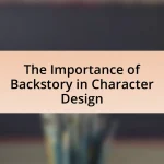 The Importance of Backstory in Character Design