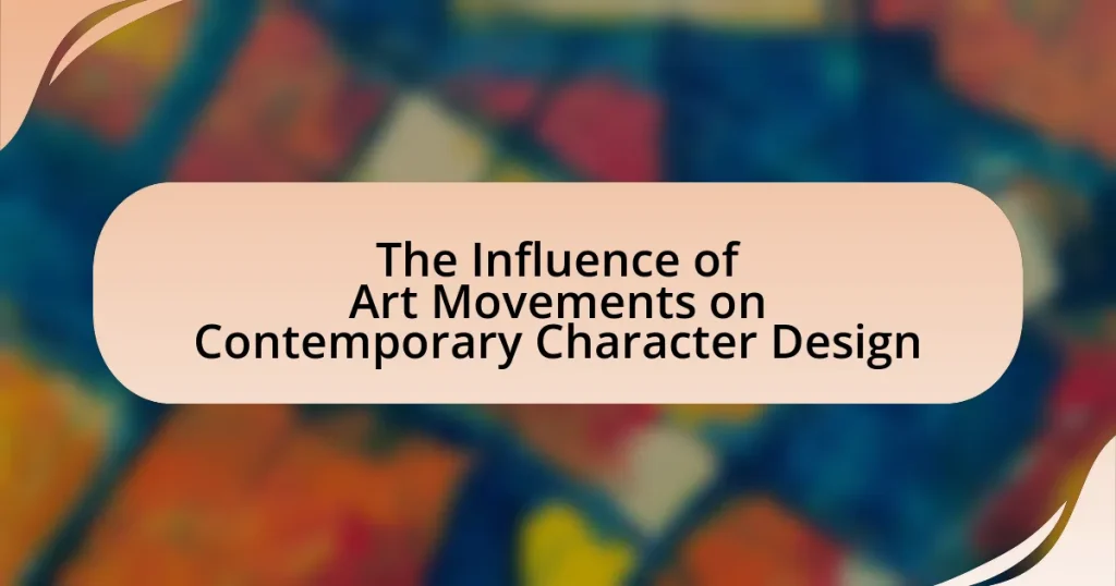 The Influence of Art Movements on Contemporary Character Design