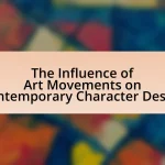 The Influence of Art Movements on Contemporary Character Design