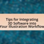 Tips for Integrating 3D Software into Your Illustration Workflow