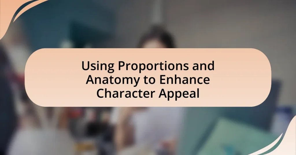 Using Proportions and Anatomy to Enhance Character Appeal