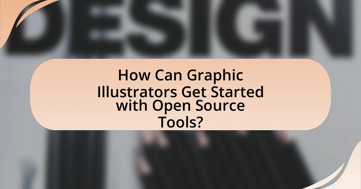 How Can Graphic Illustrators Get Started with Open Source Tools?