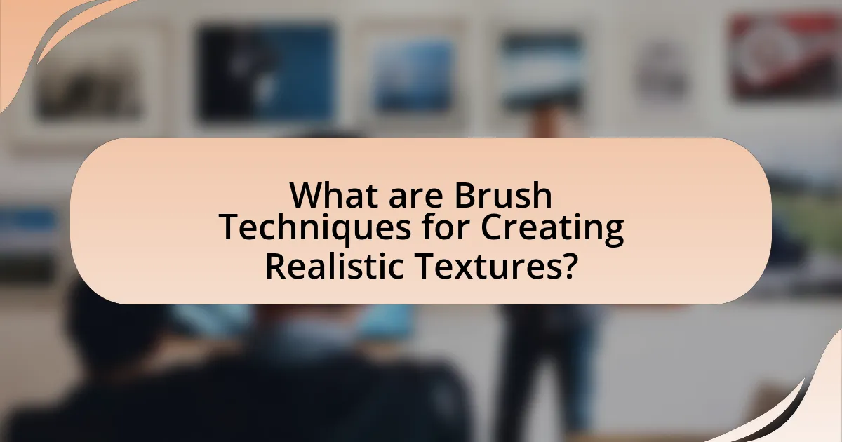 What are Brush Techniques for Creating Realistic Textures?