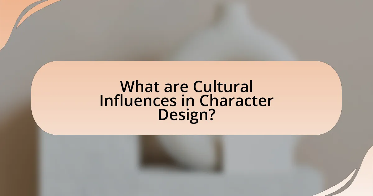 What are Cultural Influences in Character Design?