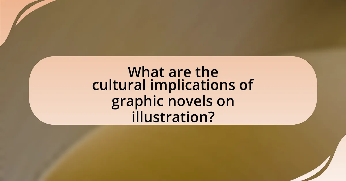 What are the cultural implications of graphic novels on illustration?