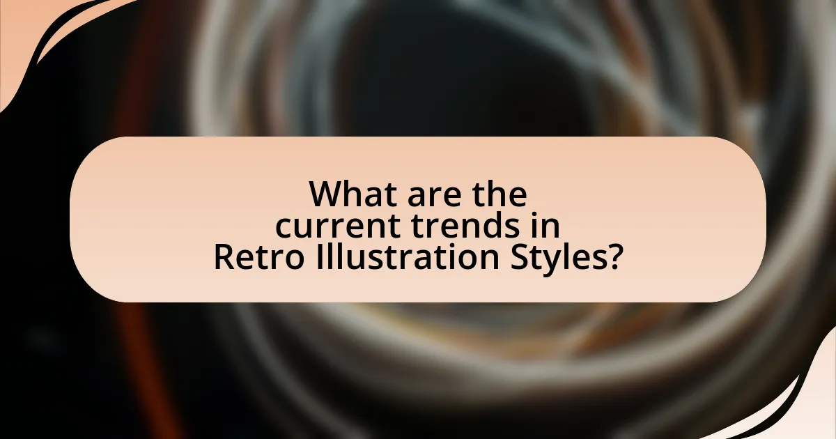 What are the current trends in Retro Illustration Styles?