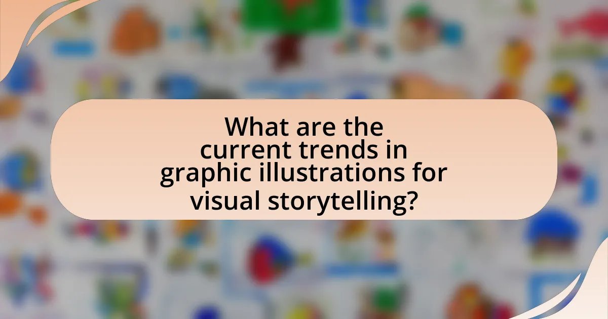 What are the current trends in graphic illustrations for visual storytelling?