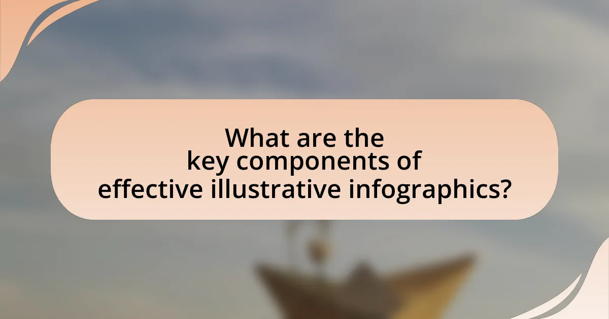 What are the key components of effective illustrative infographics?