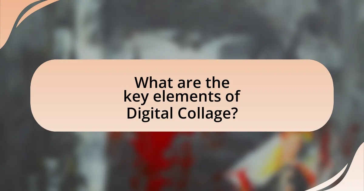 What are the key elements of Digital Collage?