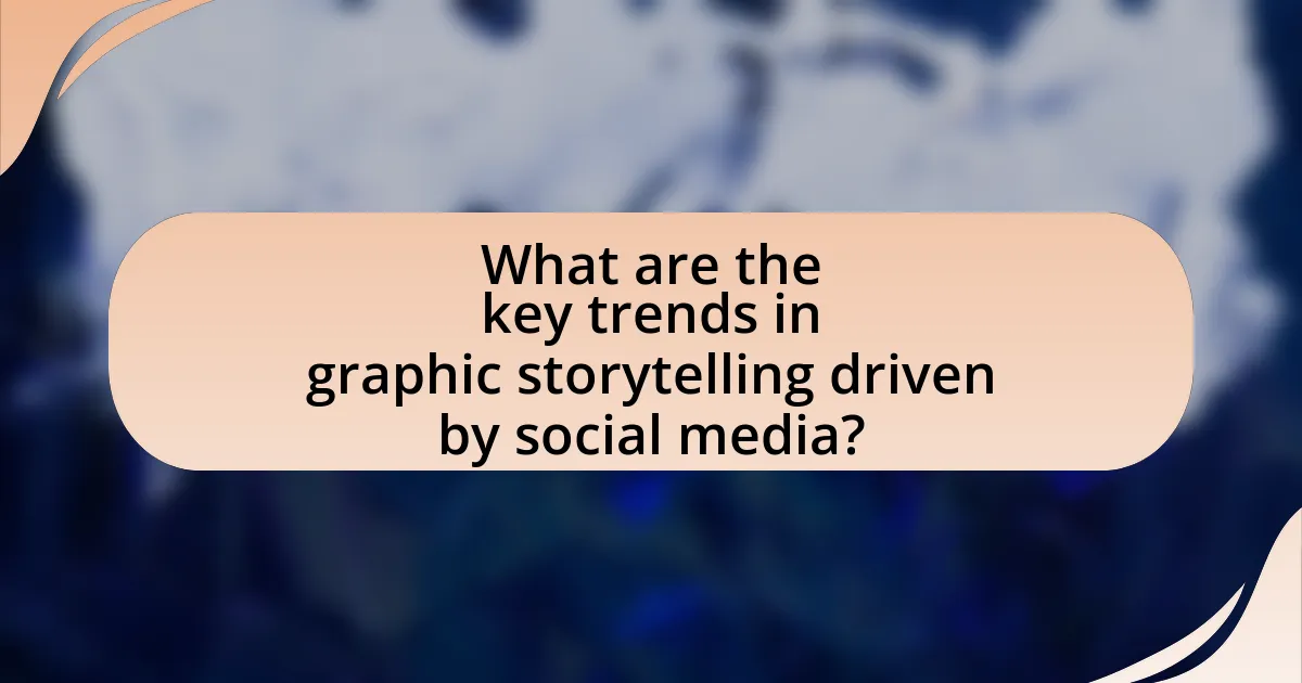 What are the key trends in graphic storytelling driven by social media?