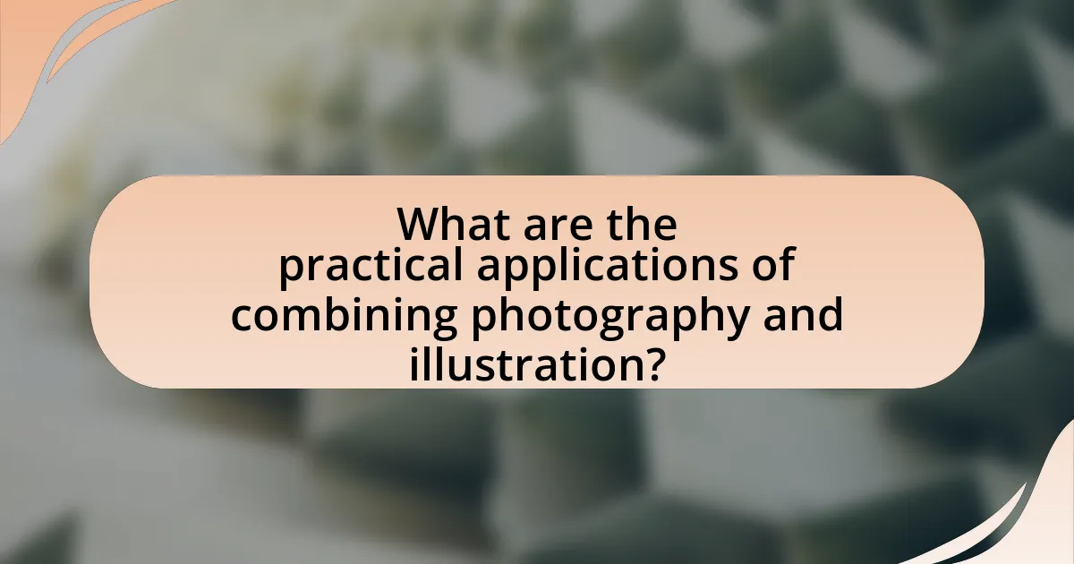 What are the practical applications of combining photography and illustration?