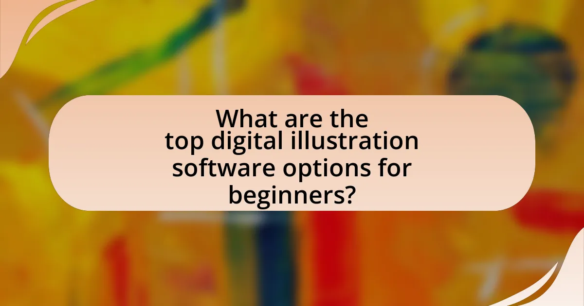 What are the top digital illustration software options for beginners?