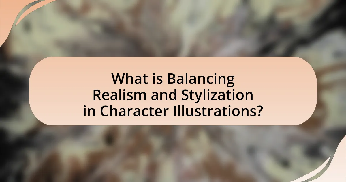 What is Balancing Realism and Stylization in Character Illustrations?
