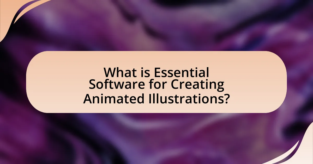 What is Essential Software for Creating Animated Illustrations?