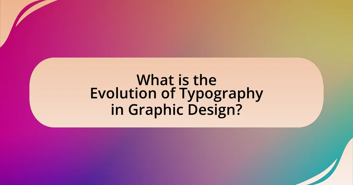 What is the Evolution of Typography in Graphic Design?