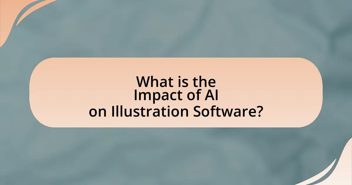 What is the Impact of AI on Illustration Software?