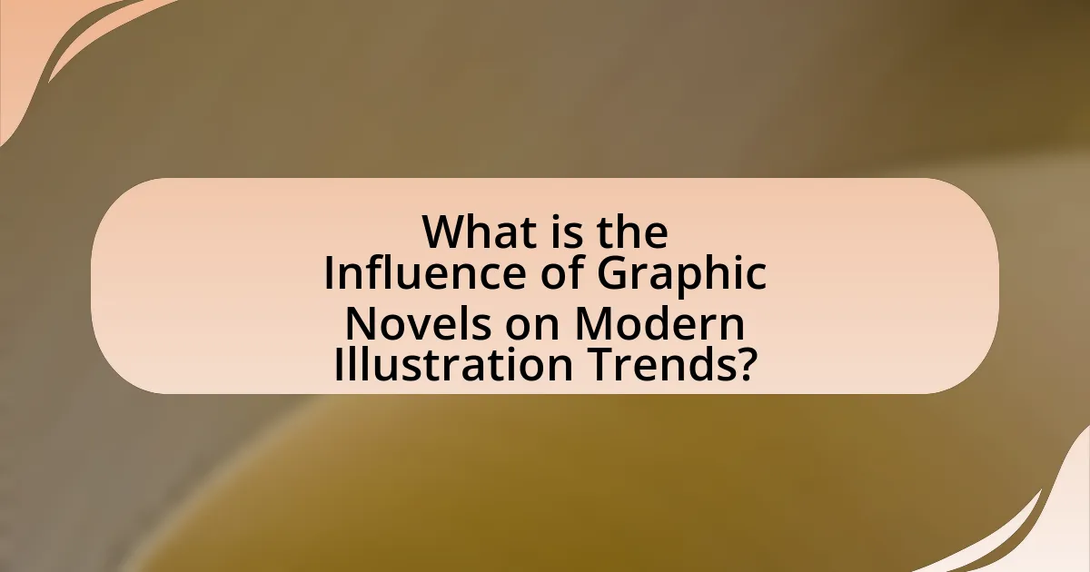 What is the Influence of Graphic Novels on Modern Illustration Trends?