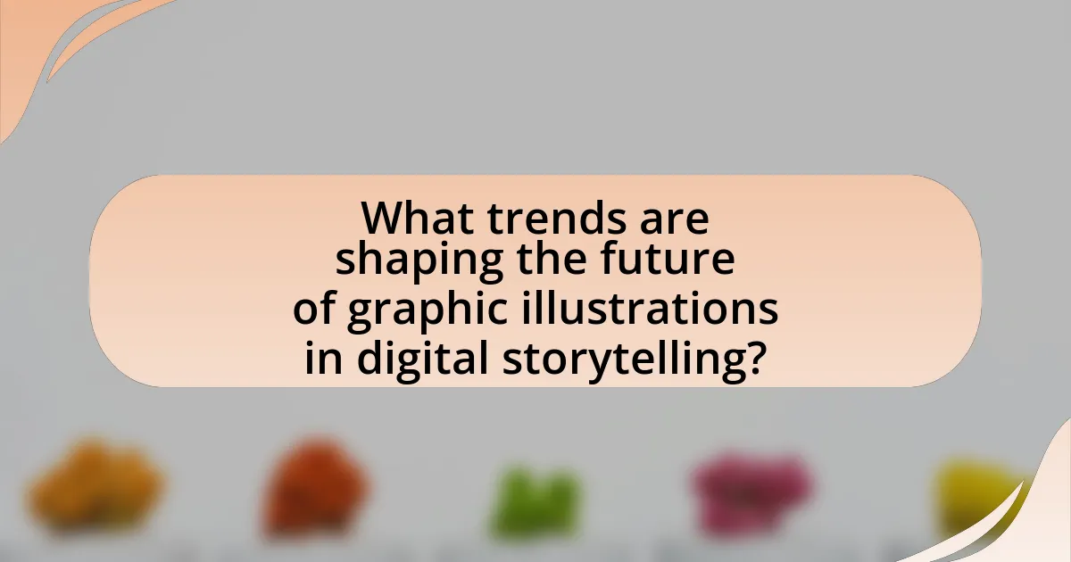 What trends are shaping the future of graphic illustrations in digital storytelling?